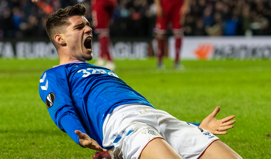VIDEO | Rangers - Sparta Praga 2-0. Ianis Hagi a pasat decisiv la primul gol