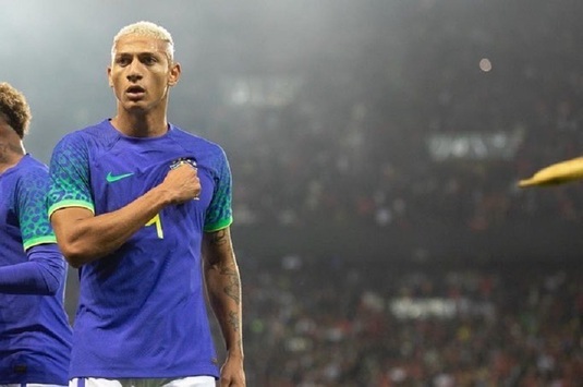 Brazilia a învins cu 5-1 Tunisia într-un meci amical. O banană, aruncată din tribună către Richarlison. Reacţia confederaţiei braziliene | VIDEO