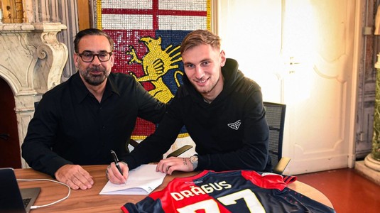 OFICIAL | "Genoa romena". Denis Drăguş a semnat şi va evolua în Serie B