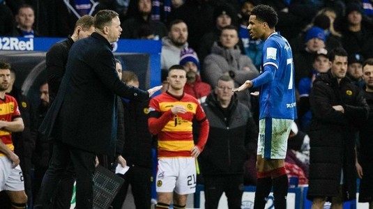 VIDEO | Moment rar întâlnit în fotbal. Antrenorul lui Ianis Hagi poate câştiga premiul fair-play. Ce s-a întâmplat la meciul lui Rangers