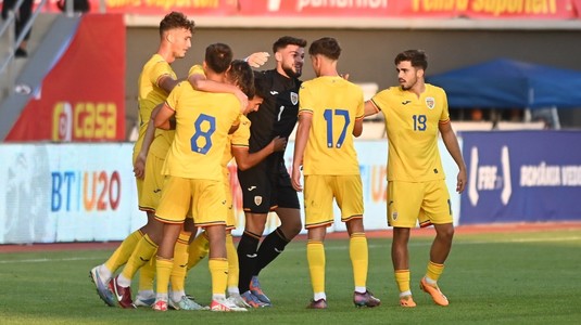 Victorie fantastică obţinută de naţionala U20 a României! Tricolorii pregătiţi de Costin Curelea au învins-o cu 2-0 pe Anglia