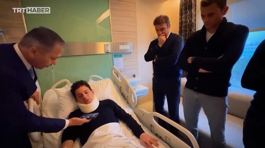 VIDEO | Arbitrul turc lovit cu bestialitate a vorbit de pe patul de spital cu preşedintele Recep Erdogan! Imagini răvăşitoare cu urmările agresiunii