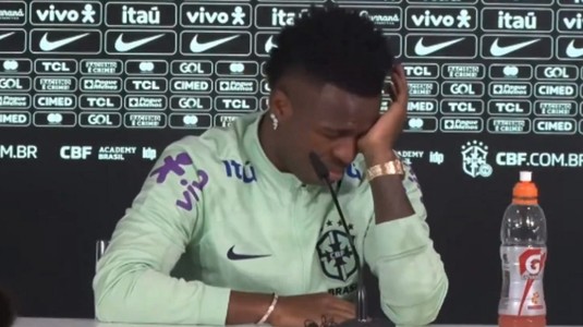 VIDEO | Vinicius a izbucnit în lacrimi la conferinţa de presă! Subiectul care-l macină pe brazilian: "Văd asta de mult timp" 