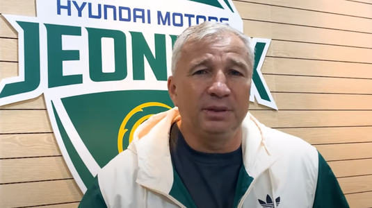 Petrescu şi-a cerut iertare după ce a lăsat-o pe Jeonbuk pe ultimul loc din clasament: ”Chiar îmi pare rău!”