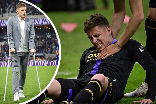 Sezon încheiat pentru Thorgan Hazard, care s-a accidentat grav la genunchi! Clubul nu ştie când revine fotbalistul pe teren