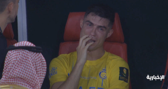 VIDEO Cristiano Ronaldo, devastat. A izbucnit în lacrimi după ce a pierdut finala din Arabia Saudită