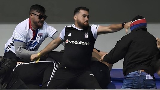 Tensiuni între suporteri după meciul Olympique Lyon - Beşiktaş