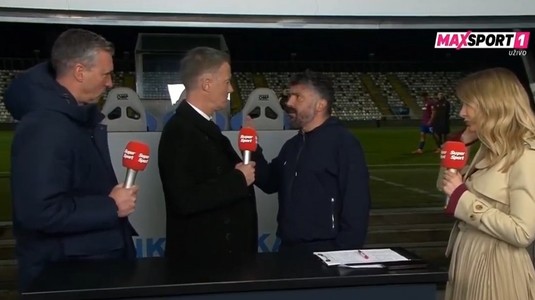 "Eşti un om rău!". Gennaro Gattuso, conflict cu un consultant de la televiziune după meciul din campionat: "Vorbeşti prea mult"