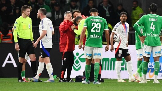 Saint-Etienne a anunţat că bărbatul care l-a lovit pe arbitru asistent de la meciul cu Lyon a fost prins