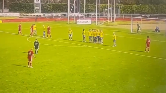 VIDEO | Un portar din Danemarca, erou pentru echipa sa: a marcat din lovitură liberă precum José Luis Chilavert şi a adus victoria