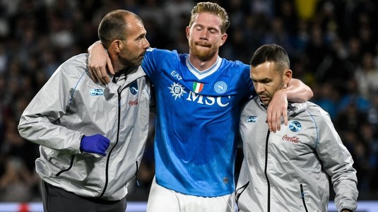 Lovitură în plin la Napoli. Kevin De Bruyne a primit verdictul medicilor. Cât stă pe bară fotbalistul belgian