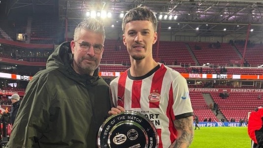 Cum au reacţionat olandezii, după ce Dennis Man a fost desemnat omul meciului la PSV! "Superb" | VIDEO