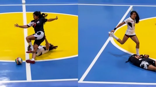 VIDEO | Imagini cu puternic impact emoţional! O jucătoare şi-a lovit cu picioarele în cap o adversară şi a primit o suspendare uriaşă. Clipul a făcut înconjurul lumii