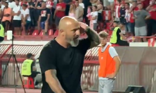 VIDEO | Imagini incredibile! ”Fratele” lui Cristi Chivu a turbat de nervi şi a scuipat spre arbitru. Fosta câştigătoare de Champions League s-a făcut de râs