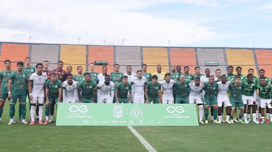 La zece ani de la accidentul aviatic, Chapecoense şi Atlético Nacional au adus un omagiu celor 71 de victime în cadrul unui meci amical