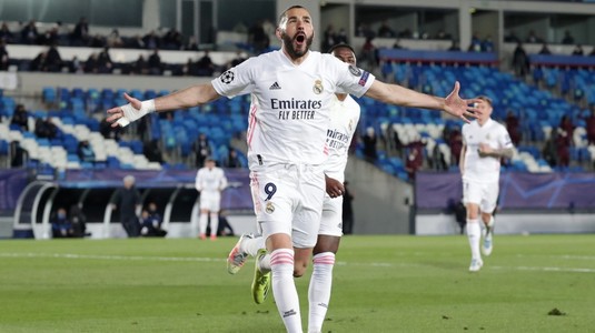 Benzema a marcat golul său cu numărul 70 în Liga Campionilor. Atacantul a intrat în TOP 5 cei mai buni marcatori din istoria competiţiei