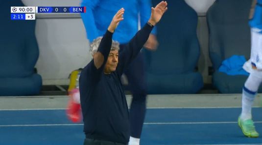 VIDEO Ghinion pentru Mircea Lucescu. Dinamo Kiev a marcat la 0-0 în minutul 90+3, dar arbitrul a anulat reuşita lui Shaparenko