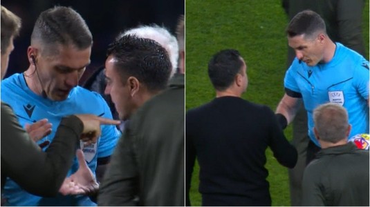 VIDEO | Xavi nu s-a potolit nici după ce a fost eliminat de Kovacs! Mai întâi l-a înjurat, apoi l-a încolţit pe român. Ce nu s-a văzut la TV