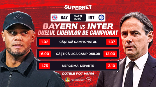 Bayern – Inter: duelul liderilor