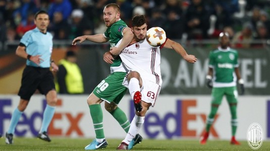 Ludogoreţ - AC Milan 0-3. Italienii au făcut spectacol în Bulgaria şi sunt cu un pas în optimile Europa League