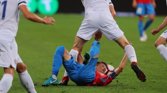 Scandal uriaş în Croaţia. Un jucător este acuzat că s-a dat lovit pentru meciul Hajduk Split - FCSB: ”Ne-a zis înaintea partidei”