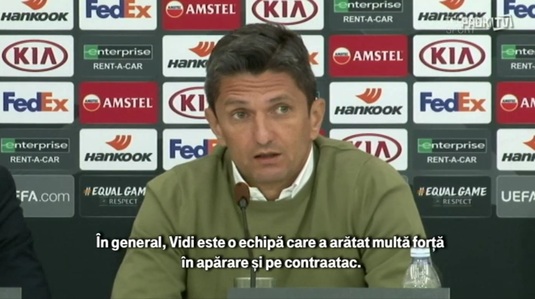 VIDEO | Răzvan Lucescu pune presiune pe jucători înainte de duelul cu Vidi! "Suntem pregătiţi să câştigăm!"