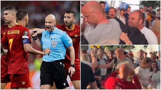 VIDEO | Arbitrul finalei Europa League şi familia sa, atacaţi de suporterii echipei AS Roma la aeroport! A fost recunoscut de suporteri şi a început haosul