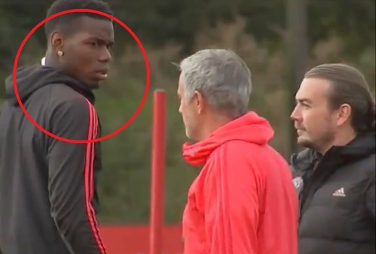 VIDEO INCREDIBIL | Moment surprins la antrenamentul de azi al lui United! Reacţia lui Pogba când Mourinho vorbeşte cu el