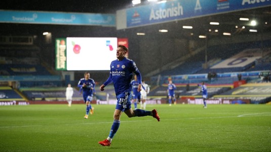 Victorie importantă obţinută de Leicester. "Vulpile" au făcut scor pe terenul lui Leeds şi au urcat pe locul 2 în Premier League