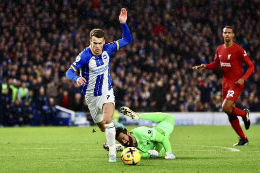 VIDEO | Dezastru pentru ”Cormorani”. Liverpool, umilită pe terenul lui Brighton. Southampton câştigă derby-ul retrogradării cu Everton, iar Nottingham se impune cu Leicester