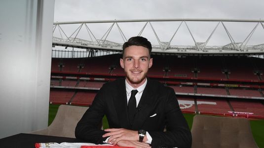 BREAKING | Arsenal l-a prezentat oficial pe Declan Rice. Transfer de titlu pentru „tunari”