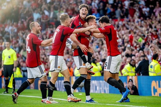 VIDEO | Manchester United, succes dramatic în Premier League, cu goluri în minutele 90+3 şi 90+7. Chelsea şi Tottenham, victorii în faţa unor nou-promovate