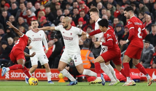 VIDEO | Liverpool - Manchester United 0-0. Fotbal mult, zero goluri. ”Cormoranii” lui Jurgen Klopp nu le-au venit de hac ”diavolilor” lui Erik ten Hag