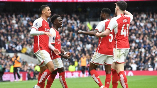 Fără Radu Drăguşin în teren, Tottenham a fost învinsă de Arsenal în "North London Derby", cu scorul de 3-2