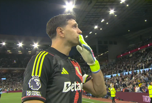 VIDEO | Campionul mondial Emiliano Martinez, în lacrimi la ultimul său meci pentru Aston Villa