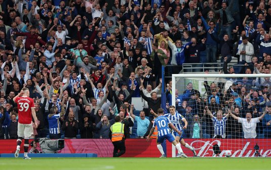 Manchester United, umilită de Brighton în Premier League. Ronaldo & Co., în genunchi