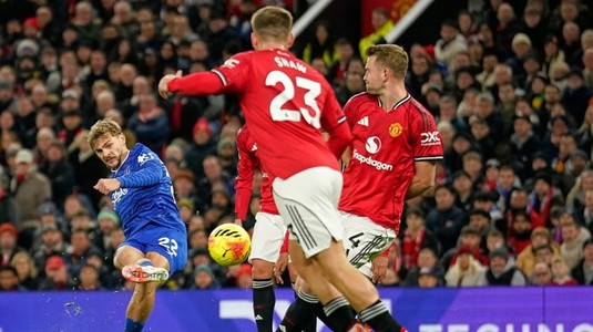 O nouă înfrângere ruşinoasă pentru Manchester United. În superioritate numerică aproape tot meciul, echipa lui Amorim a pierdut acasă cu Everton