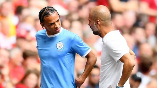 Guardiola confirmă plecarea lui Sane de la Man City: "Mi-ar fi plăcut să rămână, dar a decis să plece. Îi doresc multă baftă acolo"