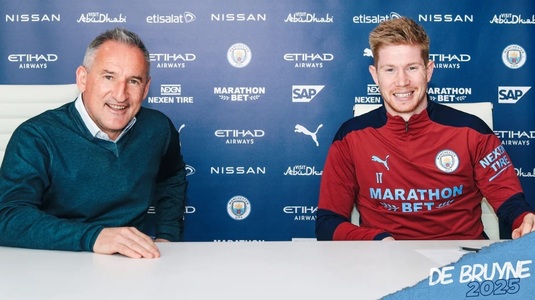 OFICIAL | Kevin De Bruyne şi-a prelungit contractul cu Manchester City până în 2025!