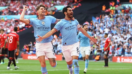 Tot mai aproape de tripla istorică. City a cucerit şi Cupa Angliei, după victoria cu rivala Manchester United. Gundogan a marcat cel mai rapid gol din istoria competiţiei