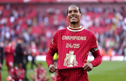 Prima reacţie a lui Van Dijk, după ce a câştigat un nou titlu cu Liverpool: ”Merităm cu adevărat să fim campioni ai Angliei”