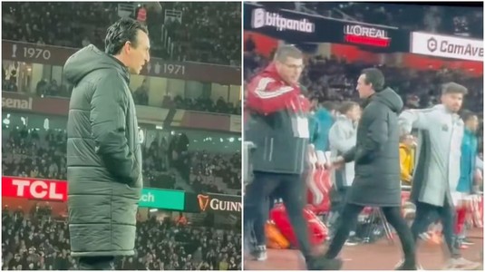 "Era frig". Emery nu i-a mai strâns mâna lui Arteta şi a plecat direct la vestiare după ce Arsenal s-a distrat cu Aston Villa