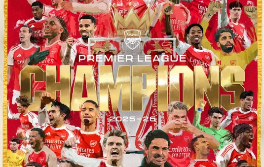 Arsenal, noua campioană a Angliei. Man City a remizat cu Bournemouth, iar ”Tunarii” au luat primul lot titlu după o pauză de 22 de ani