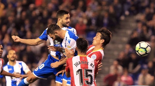 Înfrângere pentru Florin Andone şi Pantilimon în La Liga: Deportivo La Coruna – Girona, scor 1-2