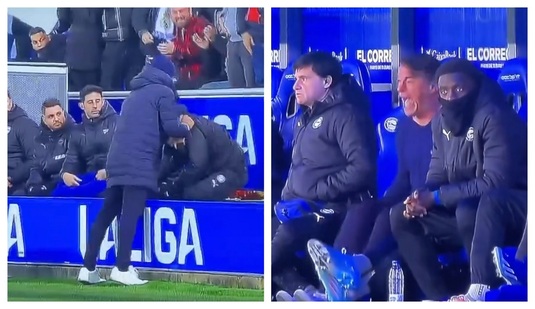 VIDEO | El e Dan Petrescu de Spania. Antrenorul lui Alaves a înnebunit după golul dat pe final de Real Madrid. Ianis Hagi era pe teren