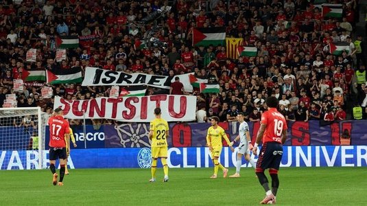 VIDEO | Protest în La Liga! Banner anti-Israel şi meci întrerupt