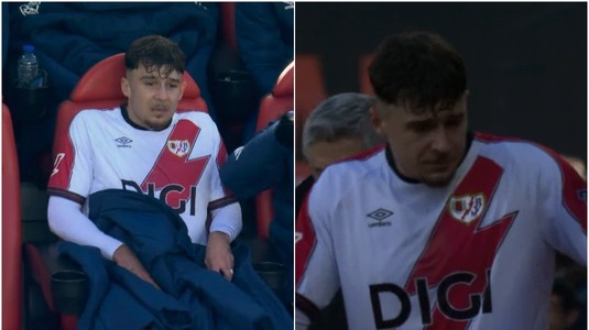 FOTO | Alertă în Spania! Ce s-a întâmplat cu Andrei Raţiu în meciul Rayo Vallecano - Mallorca