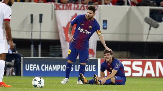 FC Barcelona: ”Sergi Roberto va fi indisponibil cinci săptămâni, Andre Gomes va lipsi de pe teren o lună”