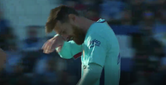 VIDEO | I se mai întâmplă şi lui! :) Şut dezastruos tras de Messi în meciul cu Leganes