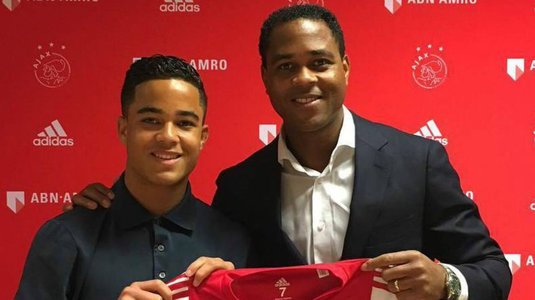 Justin Kluivert vrea să-i calce pe urme tatălui său: "Visul meu este să joc pentru Barcelona"